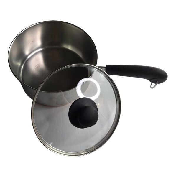 Revere Ware Small Saucepan Pan Pot Copper Bottom with Clear Glass Lid, 2 Qt - Picture 2 of 16